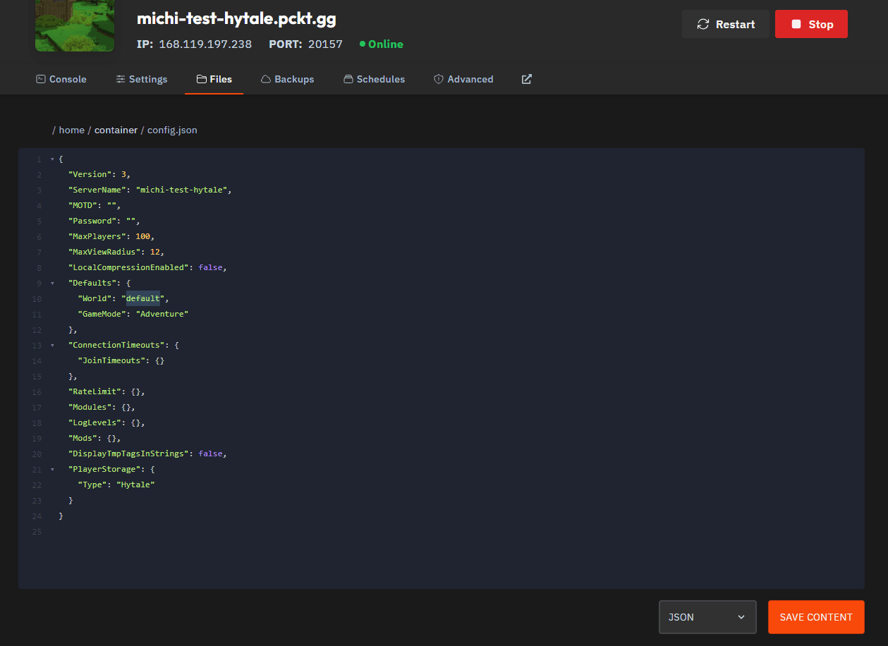 Hytale config guide 4