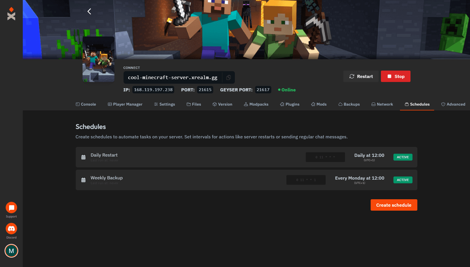 Minecraft Server Hosting - xREALM